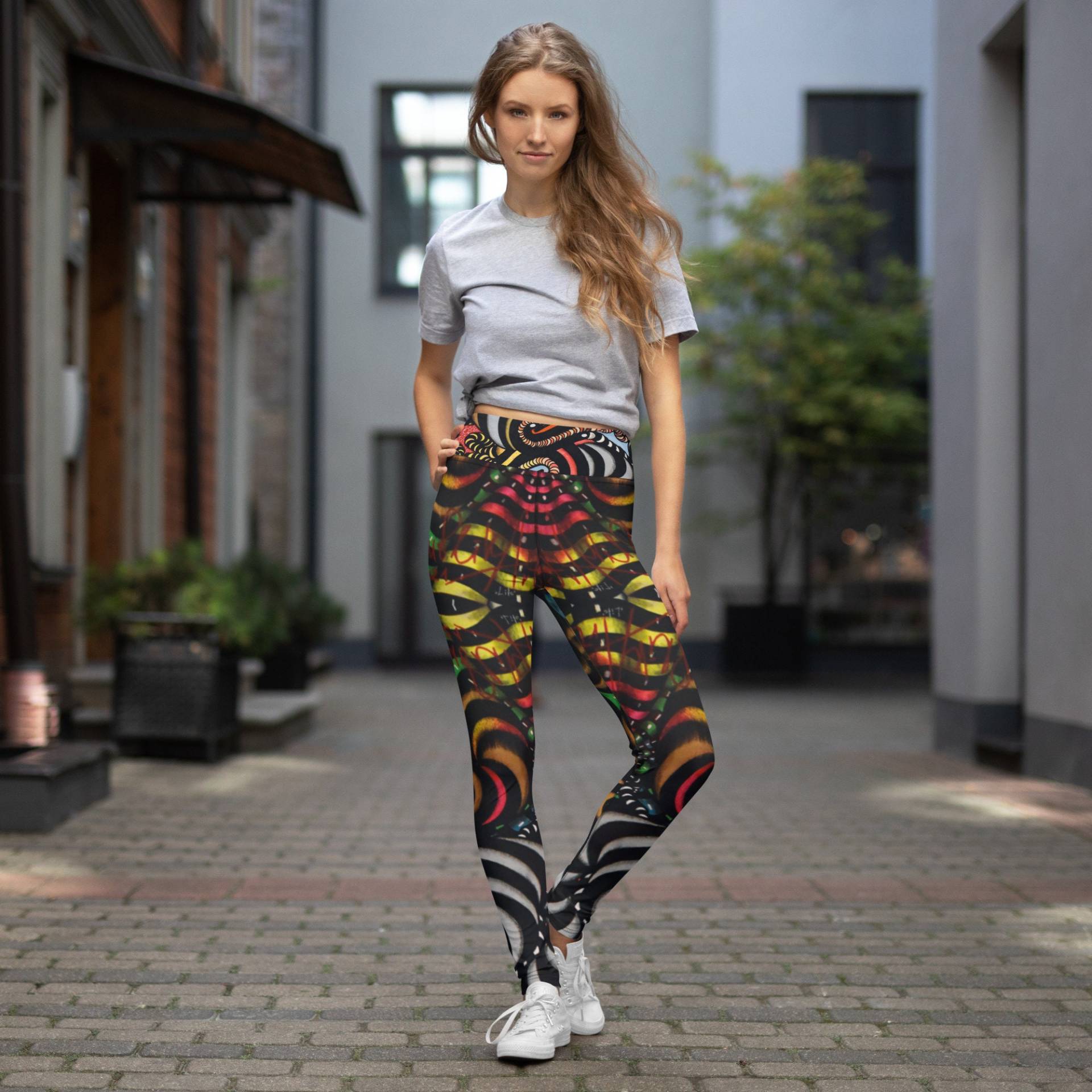 Bublikart Yoga Leggings "Life" von BublikArtShop