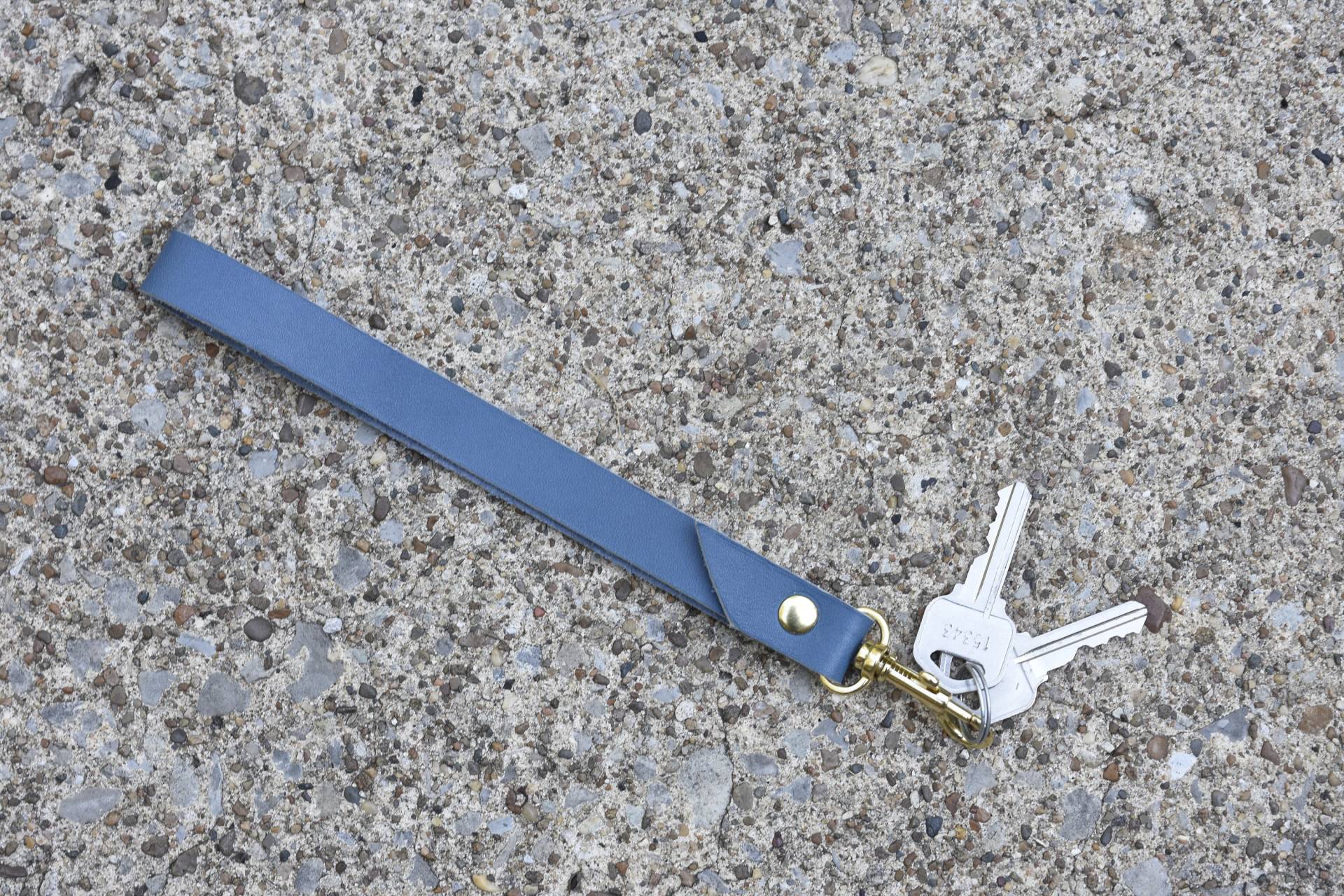 Leder Handschlaufe Abnehmbarer Schlüsselanhänger, 17, 8 cm von BuboHandmade