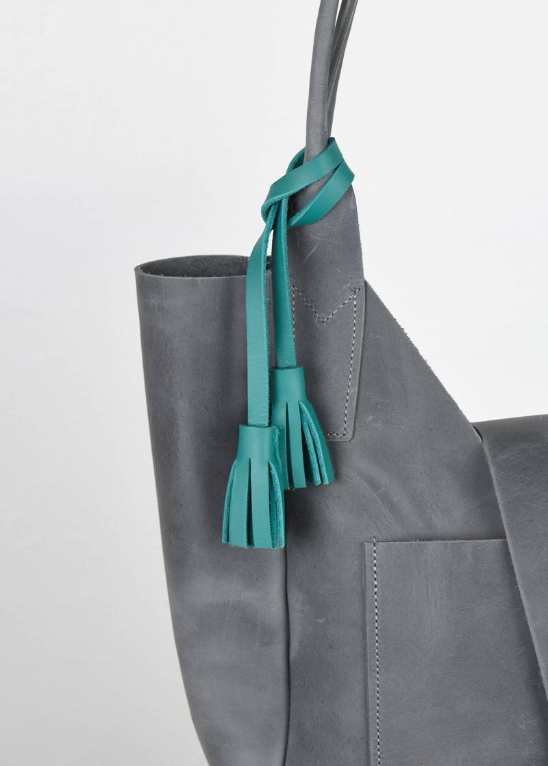 Leder Quaste Add-On Für Taschen/Taschenanhänger Schlüsselanhänger Aus von BuboHandmade