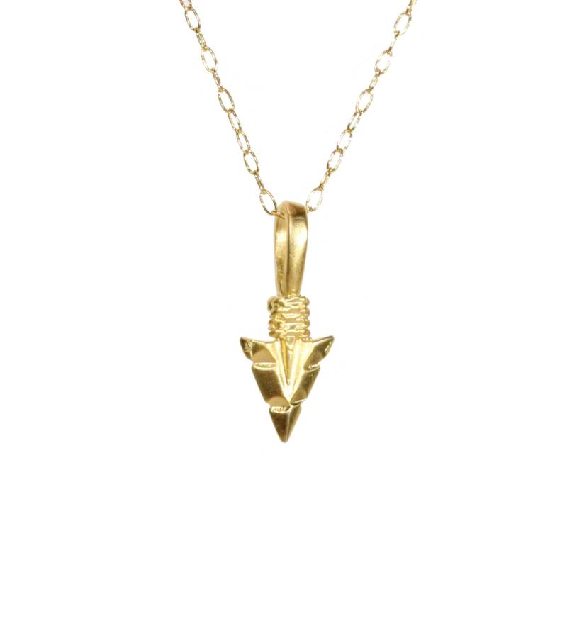 Eine Goldene Pfeilspitze Halskette - Eine An Einer 14K Gold Filled Kette Eine Goldene Pfeilspitze Halskette - Eine An Einer 14K Gold Filled Kette von BubuRuby