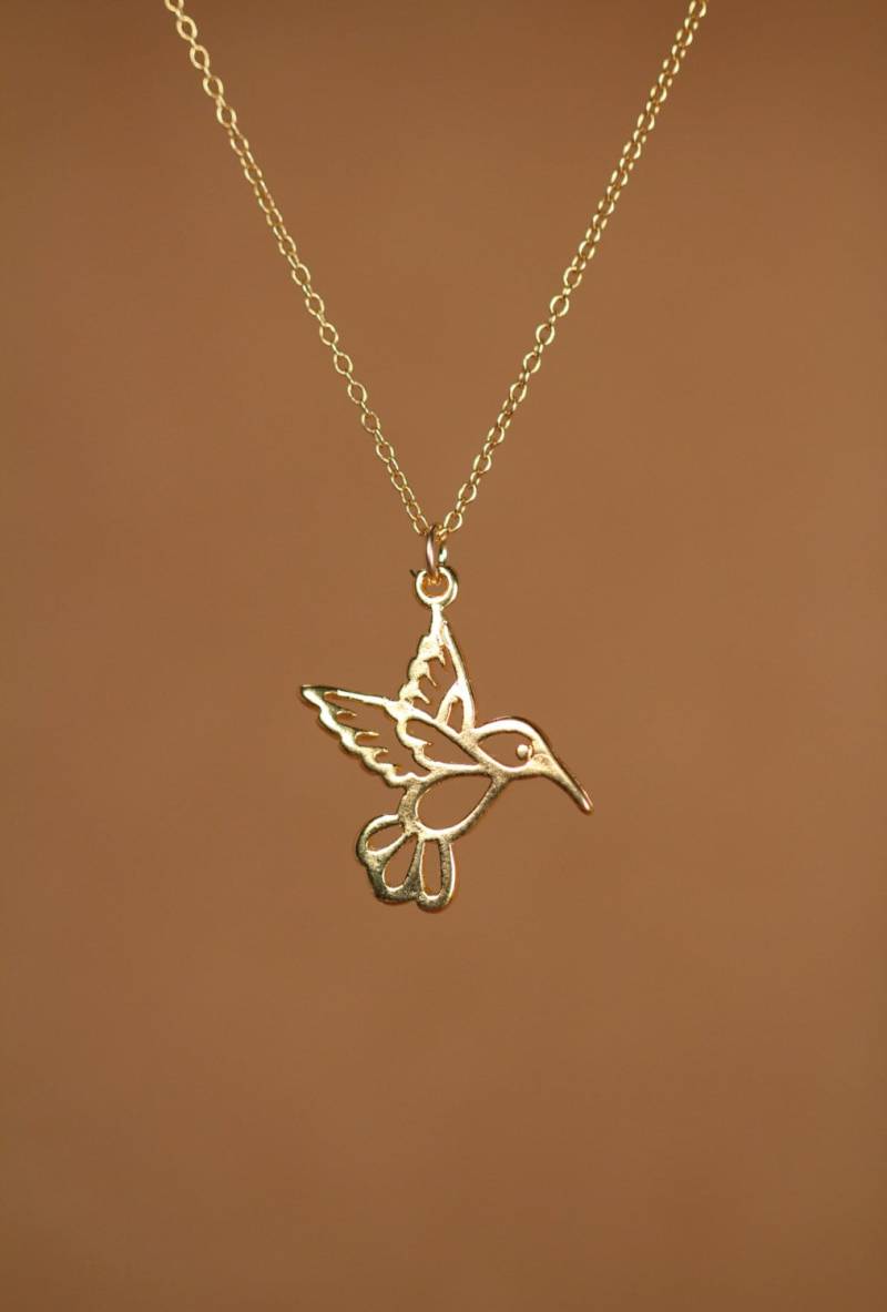 Kolibri Kette - Gold Silber Ein 14K Vermeil An Einer Gold Filled Kolibri Kette - Gold Silber Ein 14K Vermeil An Einer Gold Filled von BubuRuby