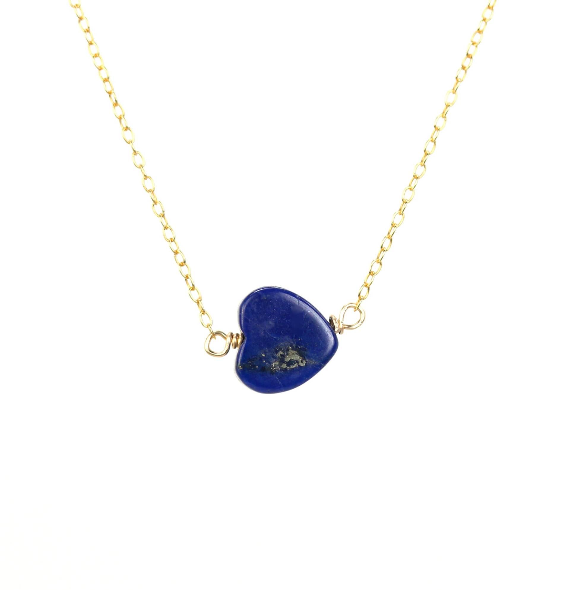 Lapis Herz Halskette - Lapislazuli Blaues Liebeshalskette Lapis Herz Halskette - Lapislazuli Blaues Liebeshalskette von BubuRuby