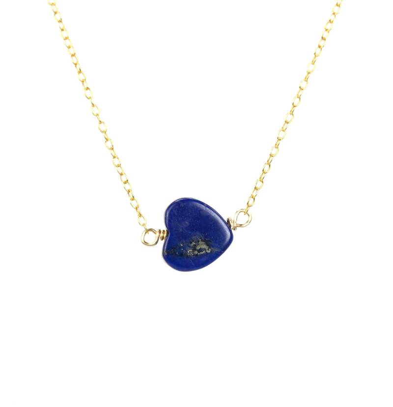 Lapis Herz Halskette - Lapislazuli Blaues Liebeshalskette Lapis Herz Halskette - Lapislazuli Blaues Liebeshalskette von BubuRuby