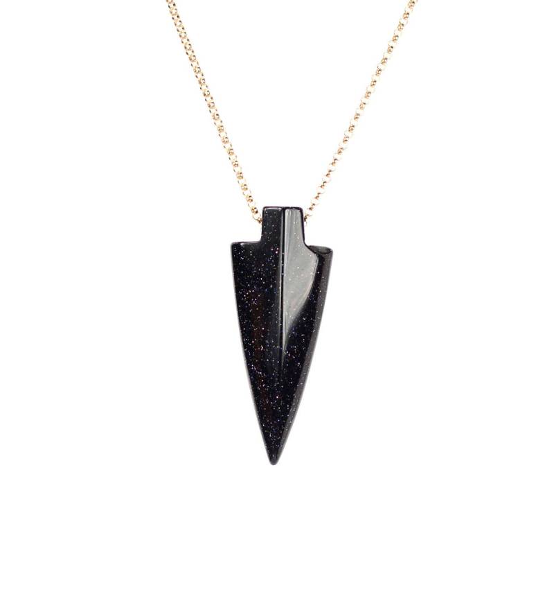 Goldstone Pfeilspitze Kette 14K Gold Filled Kette Goldstone Pfeilspitze Kette 14K Gold Filled Kette von BubuRuby