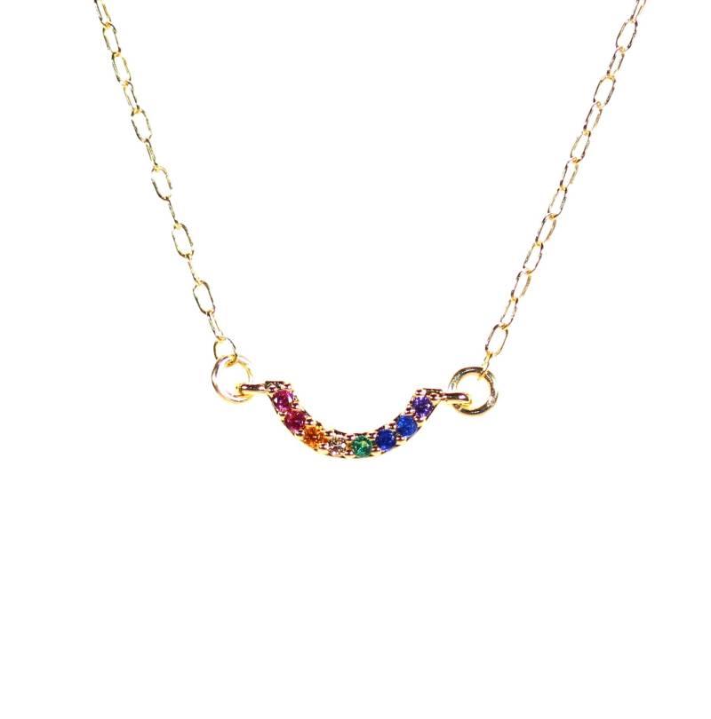 Regenbogen Halskette, Chakra Glückliche Lgbtq Geburtsstein Anhänger Schmuck, Beste Freunde von BubuRuby
