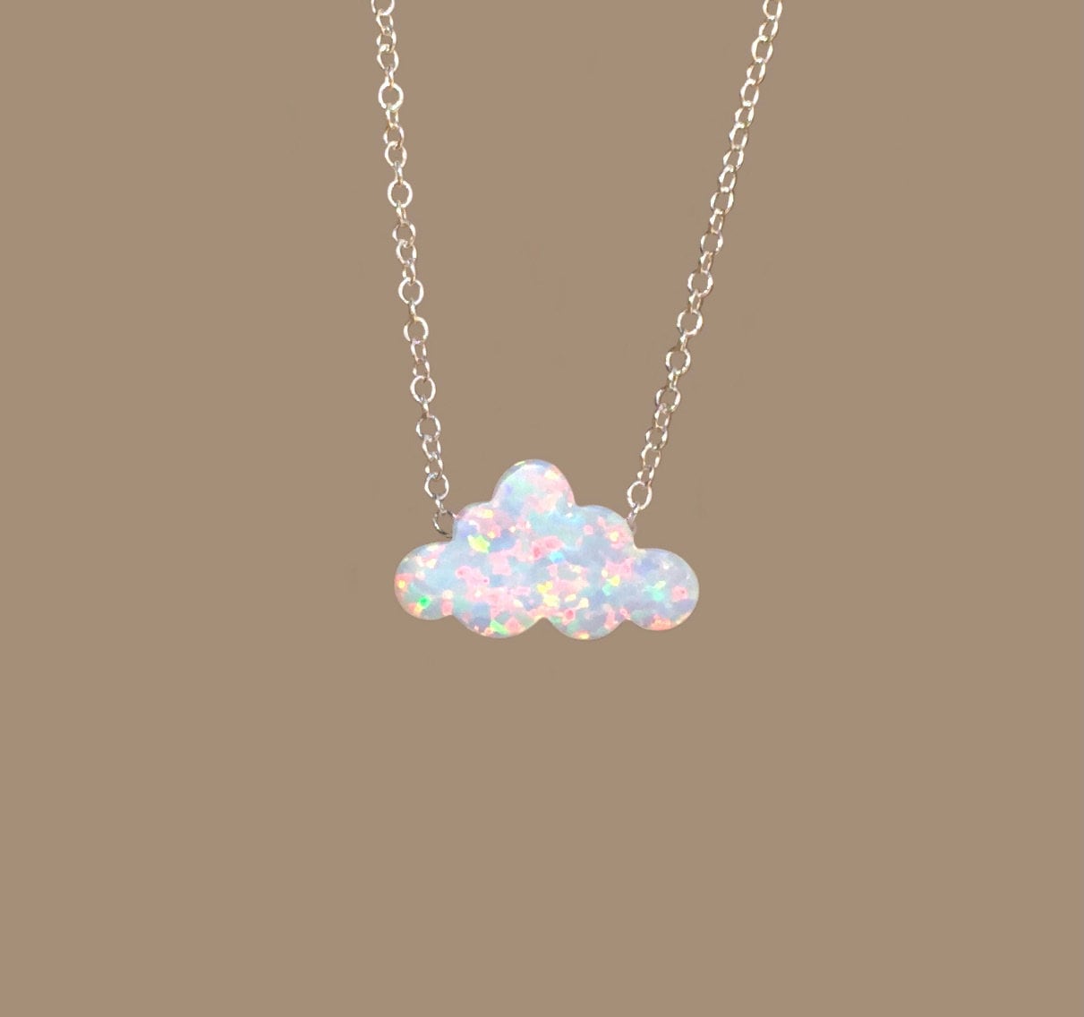 Wolke Halskette in Silber, Opal Halskette, Schmuck, Feueropal Süße Beste Freunde Wolke Halskette in Silber, Opal Halskette, Schmuck, Feueropal Süße Beste Freunde von BubuRuby