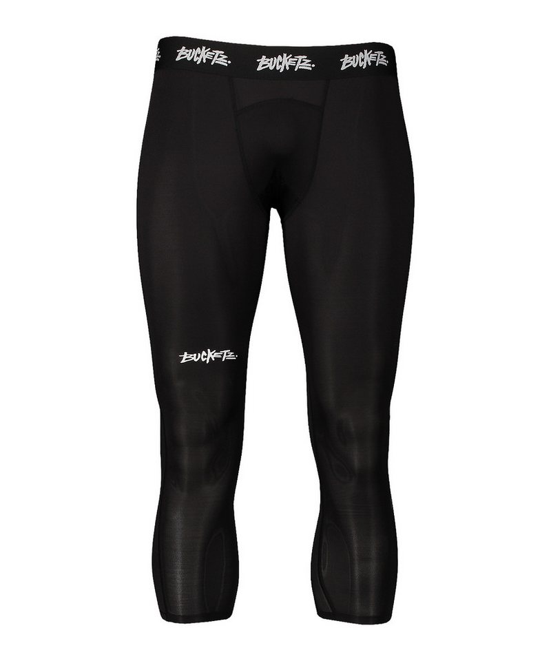 Bucketz Jogginghose Bucketz 3/4 Compression Tight Weiß Tights Herren von Bucketz