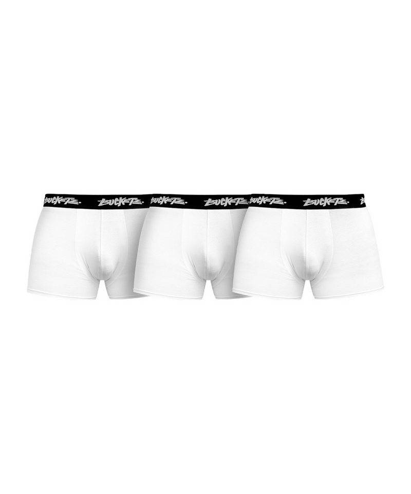 Bucketz Jogginghose Bucketz Triple-Team Boxershort Weiß Shorts Herren von Bucketz