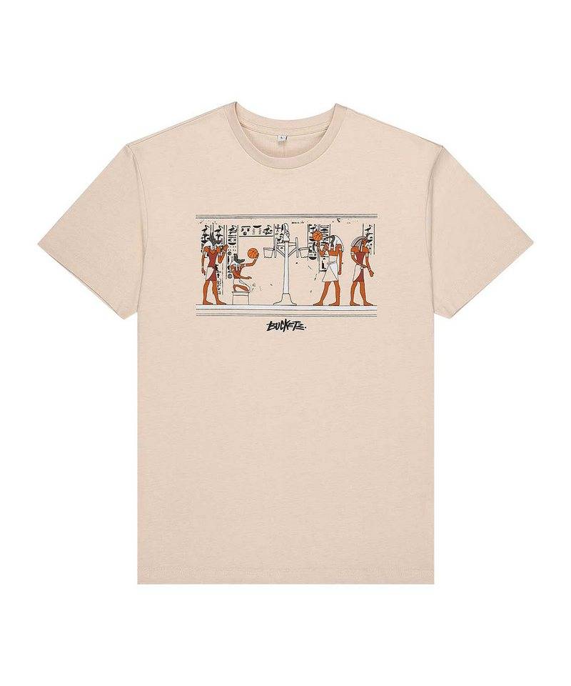 Bucketz T-Shirt Bucketz Ancient T-Shirt Weiß Kurzarm-Shirts Herren Baumwolle von Bucketz