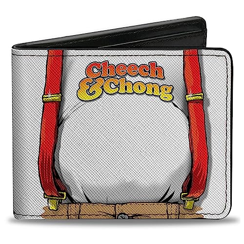 Buckle-Down Cheech & Chong Geldbörse, Bifold, Cheech und Chong Cheech Character Close Up Weiß Rot, veganes Leder, Türkis/Ausflug, einfarbig (Getaway Solids), 4.0" x 3.5", Casual von Buckle-Down