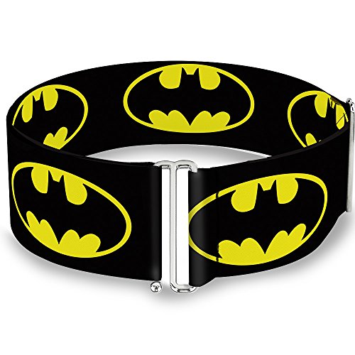 Buckle-Down Damen Cinch, Batman-Schild, Schwarz/Gelb, 71,1 bis 132,2 cm Gürtel, Mehrfarbig, 70-130 cm von Buckle-Down