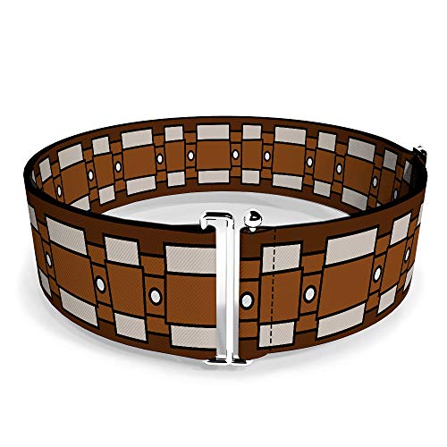 Buckle-Down Gürtel Damen Cinch Star Wars Chewbacca Bandolier Bounding2 Browns in verstellbaren Größen, Star Wars Chewbacca, 3" x 52" von Buckle-Down