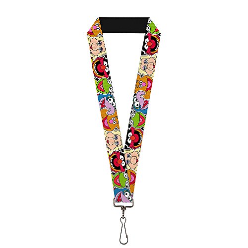 Buckle-Down Damen Lanyard-1.0-Muppets Faces C/u Black Schlsselanhnger, Mehrfarbig, Einheitsgröße von Buckle-Down