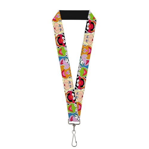 Buckle-Down Damen Lanyard-1.0-Muppets Faces C/u Black Schlsselanhnger, Mehrfarbig, Einheitsgröße von Buckle-Down