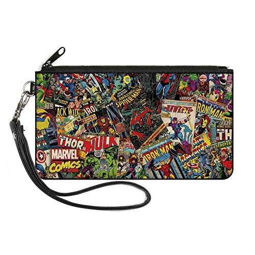 Buckle-Down Damen Zip Wallet Marvel Comics Large Geldbrse, Mehrfarbig, 20 cm x 13 cm von Buckle-Down