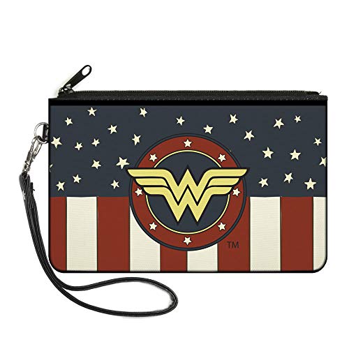Buckle-Down Damen Zip Wallet Wonder Woman Large Geldbörse, Mehrfarbig, 20 x 12.7 cm von Buckle-Down