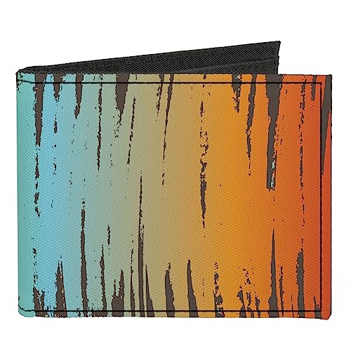 Buckle-Down Geldbörse, Bifold, Scribble Zarape Fade Brown Multi Color, Canvas, 4.0" x 3.5", Casual von Buckle-Down