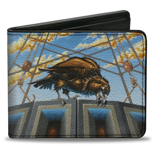 Buckle-Down Grateful Dead Doppelfalt-Geldbörse mit Standard-Geldscheinfach und Kartenfächern, Daves Picks V2 Dillon Stadium Raven Cover Art, veganes Leder, Blau, 4.0" x 3.5", Casual Buckle-Down Grateful Dead Doppelfalt-Geldbörse mit Standard-Geldscheinfach und Kartenfächern, Daves Picks V2 Dillon Stadium Raven Cover Art, veganes Leder, Blau, 4.0" x 3.5", Casual von Buckle-Down