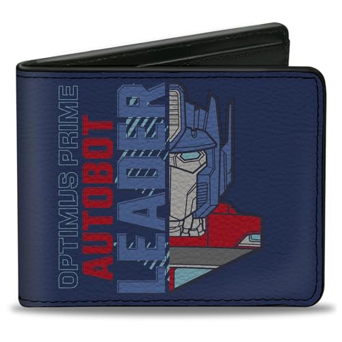 Buckle-Down Hasbro Wallet Bifold Transformers Optimus Prime Autobot Ready To Roll Out Blues Vegan Leder, Blau, 4.0" x 3.5", Casual von Buckle-Down