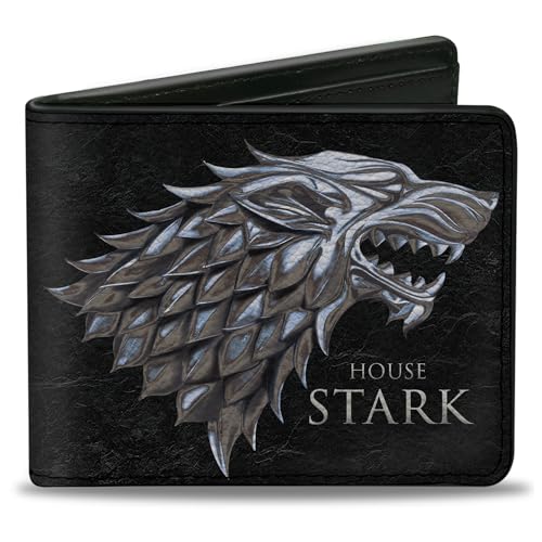 Buckle-Down Herren Bifold Wallet Game of Thrones 10.2 cmx8.9 cm, Schwarz, Rot, Grau, 4.0" x 3.5", Faltbare Brieftasche von Buckle-Down