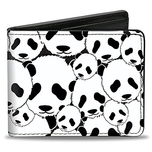 Buckle-Down Herren Bifold Wallet Panda Reisezubehr-Bi-Fold-Brieftasche, Mehrfarbig, 4.0" x 3.5" von Buckle-Down