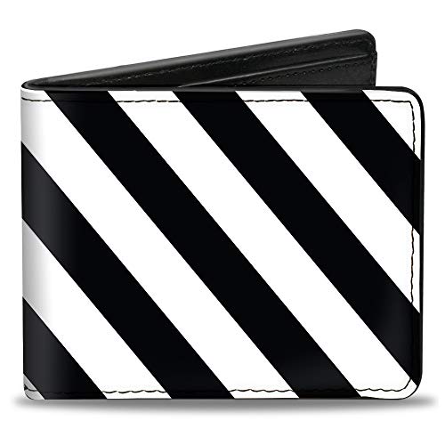 Buckle-Down Herren Bifold Wallet Stripes, 10,2 x 8,9 cm, Gestreift, 4.0" x 3.5", Buckle-down Bifold Wallet Stripes von Buckle-Down
