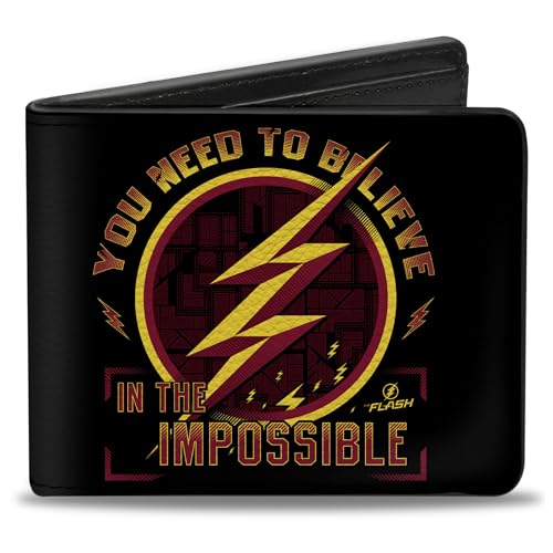 Buckle-Down Herren Bifold Wallet The Flash Reisezubehör-Bi-Fold-Brieftasche, Der Blitz, 4.0" x 3.5" Buckle-Down Herren Bifold Wallet The Flash Reisezubehör-Bi-Fold-Brieftasche, Der Blitz, 4.0" x 3.5" von Buckle-Down