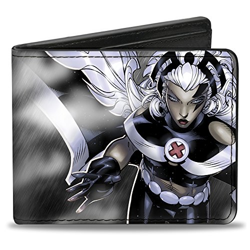 Buckle-Down Herren Bifold Wallet X-Men Storm Reisezubehr-Bi-Fold-Brieftasche, Mehrfarbig, 4.0" x 3.5" von Buckle-Down