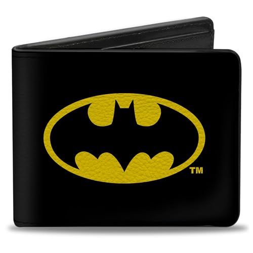 Buckle-Down Herren Pu Bifold Wallet Reisezubehör-Bi-Fold-Brieftasche, gelb/schwarz, 4.0" x 3.5" von Buckle-Down