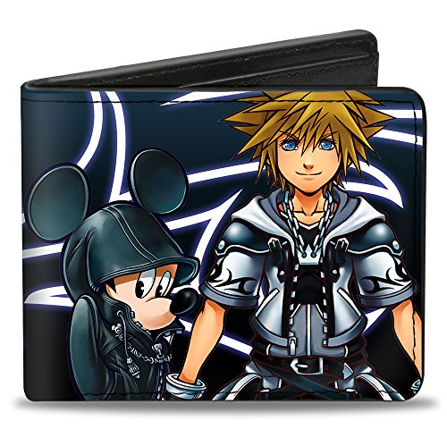 Buckle-Down Herren Kingdom Hearts II Organization 13 Mickey/Final Form Sora Zweifalten-Geldbörse, Mehrfarbig, Standard größe von Buckle-Down