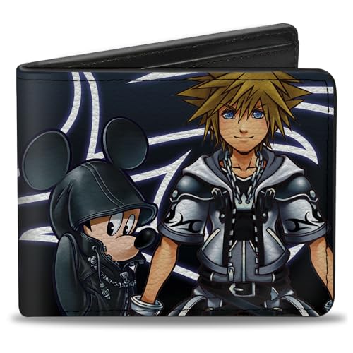 Buckle-Down Herren Kingdom Hearts II Organization 13 Mickey/Final Form Sora Zweifalten-Geldbörse, Mehrfarbig, Standard größe von Buckle-Down