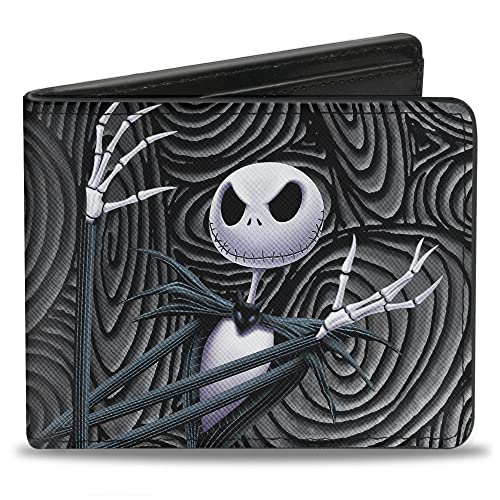 Buckle-Down Herren Nightmare Before Christmas Arms Crossed Pose+Jack Bi-Fold Brieftasche, mehrfarbig, Standardgröße von Buckle-Down