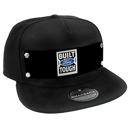 Buckle-Down Herren Snapback Hat-Built Ford Tough Logo2 Black/White/Blue Hut, Mehrfarbig, Einheitsgröße von Buckle-Down