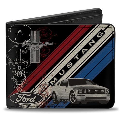 Buckle-Down Herren Geldbörse, Mehrfarbig, 4.0" x 3.5" von Buckle-Down