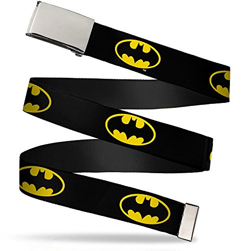 Buckle-Down Herren Web Belt Batman 1.25" Grtel, Mehrfarbig, 3 cm Breit-Passt Oben-107 cm Pant Größe von Buckle-Down