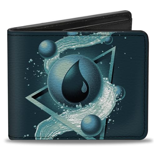 Buckle-Down Magic the Gathering Wallet Bifold Magic The Gathering Blue Mana Icon and Title Logo Blues, Veganes Leder von Buckle-Down