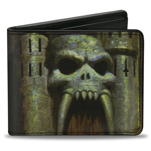 Buckle-Down Masters of the Universe Wallet Bifold Masters of the Universe Castle Grayskull Entrance and Logo Vegan Leather, 4.0" x 3.5", Casual Buckle-Down Masters of the Universe Wallet Bifold Masters of the Universe Castle Grayskull Entrance and Logo Vegan Leather, 4.0" x 3.5", Casual von Buckle-Down