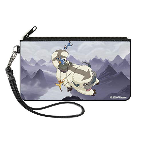 Buckle-Down Nickelodeon Geldbörse, Zip Clutch, Avatar the Last Airbender Appa Carrying Group Scene, Canvas, Avatar: der letzte Airbender, 20 cm x 13 cm von Buckle-Down