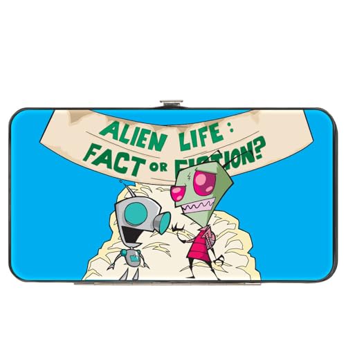 Buckle-Down Nickelodeon Wallet Hinged Invader Zim und GIR Alien Life Pose amd Zim with Aliens Vegan Leather, 7" x 4", Casual Buckle-Down Nickelodeon Wallet Hinged Invader Zim und GIR Alien Life Pose amd Zim with Aliens Vegan Leather, 7" x 4", Casual von Buckle-Down