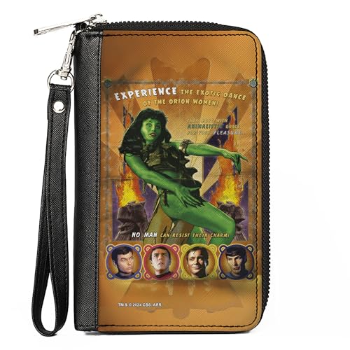 Buckle-Down Paramount Network Wallet Zip Around Classic Star Trek Orion Women and Character Pose Vegan Leather, 7.5"x4.5", Casual Buckle-Down Paramount Network Wallet Zip Around Classic Star Trek Orion Women and Character Pose Vegan Leather, 7.5"x4.5", Casual von Buckle-Down
