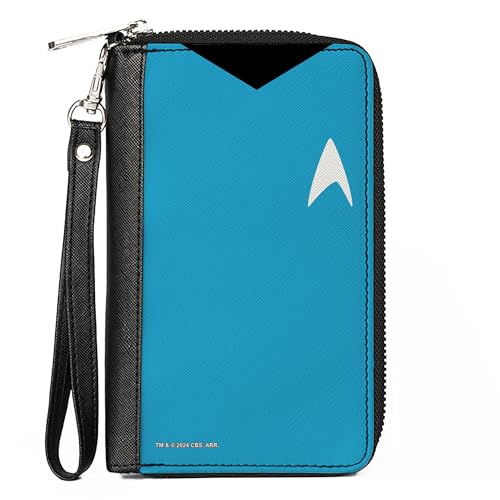 Buckle-Down Paramount Network Wallet Zip Around Classic Star Trek Spock Character Body Close Up Blue Vegan Leather, Blau, 7.5"x4.5", Casual Buckle-Down Paramount Network Wallet Zip Around Classic Star Trek Spock Character Body Close Up Blue Vegan Leather, Blau, 7.5"x4.5", Casual von Buckle-Down