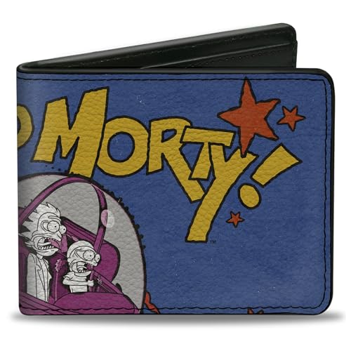 Buckle-Down Rick and Morty Wallet Bifold Rick and Morty Don't Think About It Spaceship Pose Blue Vegan Leather, Blau, 4.0" x 3.5", Casual Buckle-Down Rick and Morty Wallet Bifold Rick and Morty Don't Think About It Spaceship Pose Blue Vegan Leather, Blau, 4.0" x 3.5", Casual von Buckle-Down