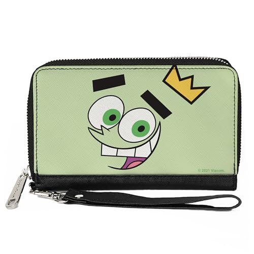 Buckle-Down The Fairly OddParents Damen Geldbörse mit Reißverschluss, rechteckig, 19,1 x 11,4 cm, Die Fairly Oddparents, 7.5"x4.5", Buckle-down Pu Zip Around Geldbörse Rechteck - The Fairly Oddparents von Buckle-Down