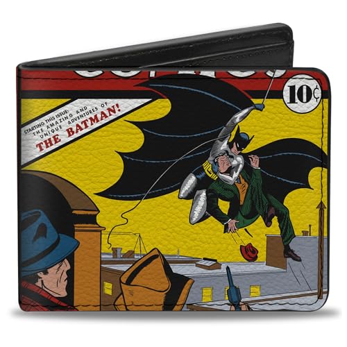 Buckle-Down Unisex-Erwachsene Bifold Wallet Batman Reisezubehör-Bi-Fold-Brieftasche, gelb, 4.0" x 3.5" Buckle-Down Unisex-Erwachsene Bifold Wallet Batman Reisezubehör-Bi-Fold-Brieftasche, gelb, 4.0" x 3.5" von Buckle-Down