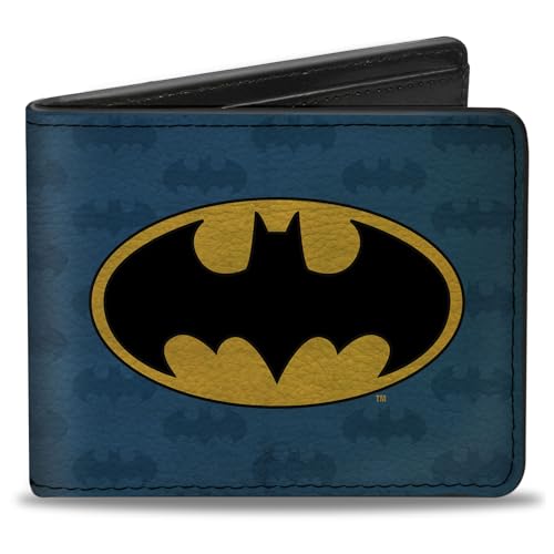 Buckle-Down Unisex-Erwachsene Bifold Wallet Batman Zweifalten-Geldbörse, Mehrfarbig, Einheitsgröße von Buckle-Down