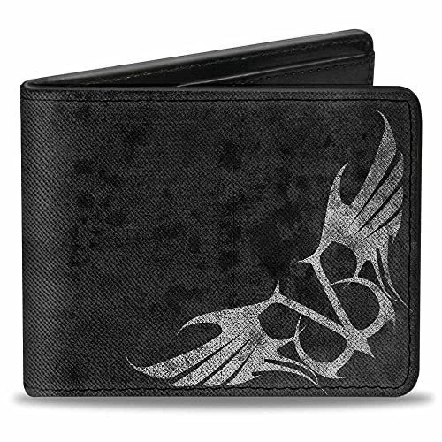 Buckle-Down Herren Bifold Wallet Black Veil Brides Reisezubehör-Bi-Fold-Brieftasche, Mehrfarbig, 4.0" x 3.5" von Buckle-Down