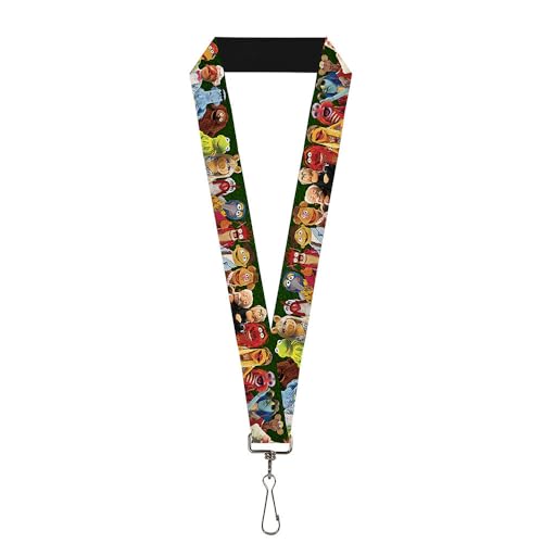 Buckle Down Unisex-Erwachsene Lanyard-1.0-Muppets 20-Character Group Pose Greens Schlüsselanhänger, Mehrfarbig, Einheitsgröße von Buckle-Down