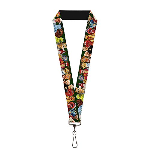 Buckle Down Unisex-Erwachsene Lanyard-1.0-Muppets 20-Character Group Pose Greens Schlüsselanhänger, Mehrfarbig, Einheitsgröße von Buckle-Down