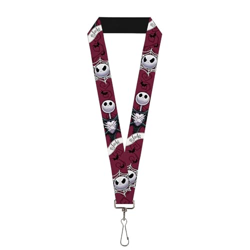 Buckle-Down Unisex-Erwachsene Lanyard-1.0-Nightmare Before Christmas Jack Face/Corpse Schlsselanhnger, Mehrfarbig, Einheitsgröße von Buckle-Down