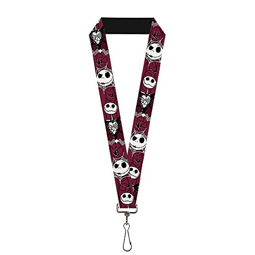 Buckle Down Unisex-Erwachsene Lanyard-1.0-Nightmare Before Christmas Jack Face Schlsselanhnger, Mehrfarbig, Einheitsgröße von Buckle-Down